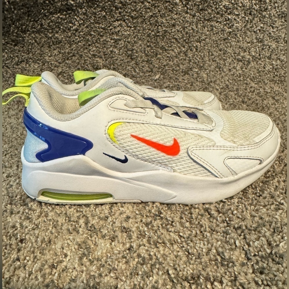 Nike Kid's Air Max Bolt White-Indigo-Volt-Size: 2Y - Picture 1 of 6